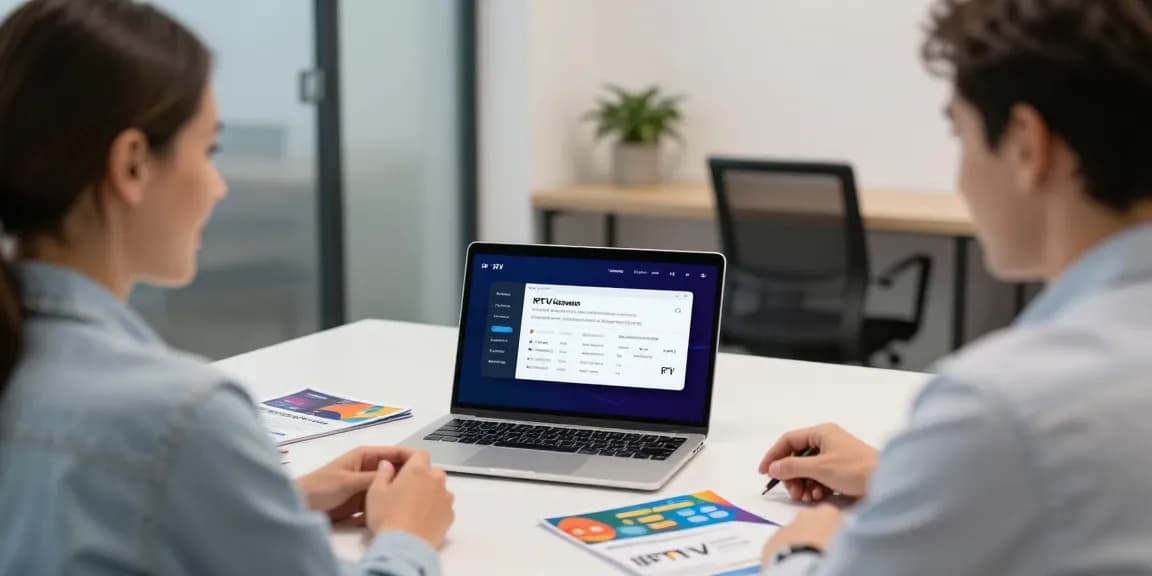 IPTV reseller UK providing trusted local services in a modern office