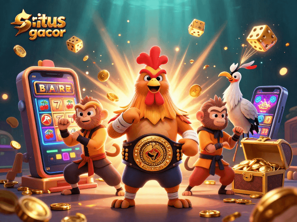 Experience exciting gameplay at situs thailand gacor with a dynamic scene of lively characters and jackpots.