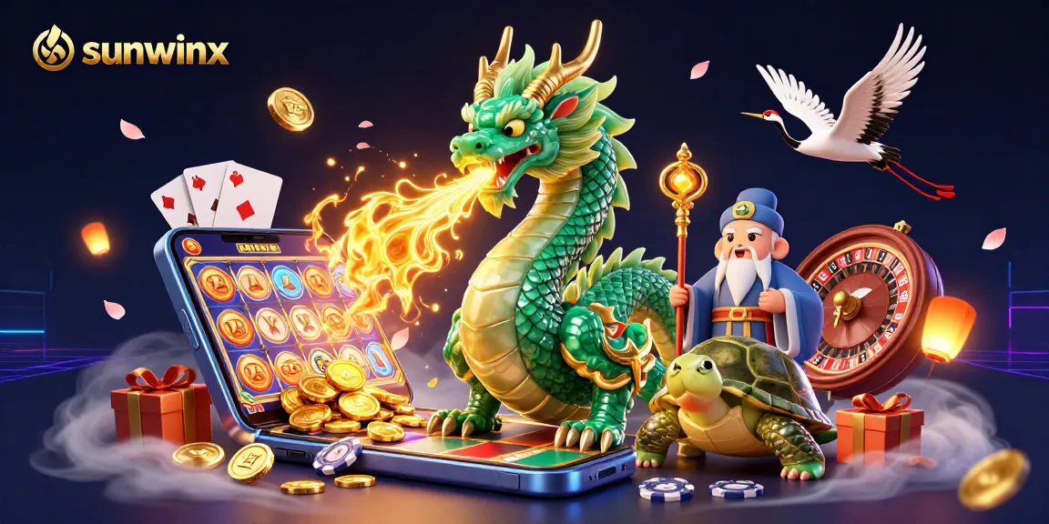 Engage with sunwinx's vibrant gaming scene featuring lucky symbols and dynamic characters.