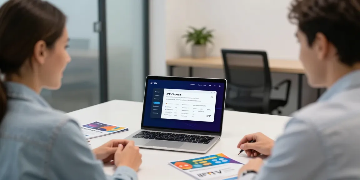 IPTV reseller UK providing trusted local services in a modern office