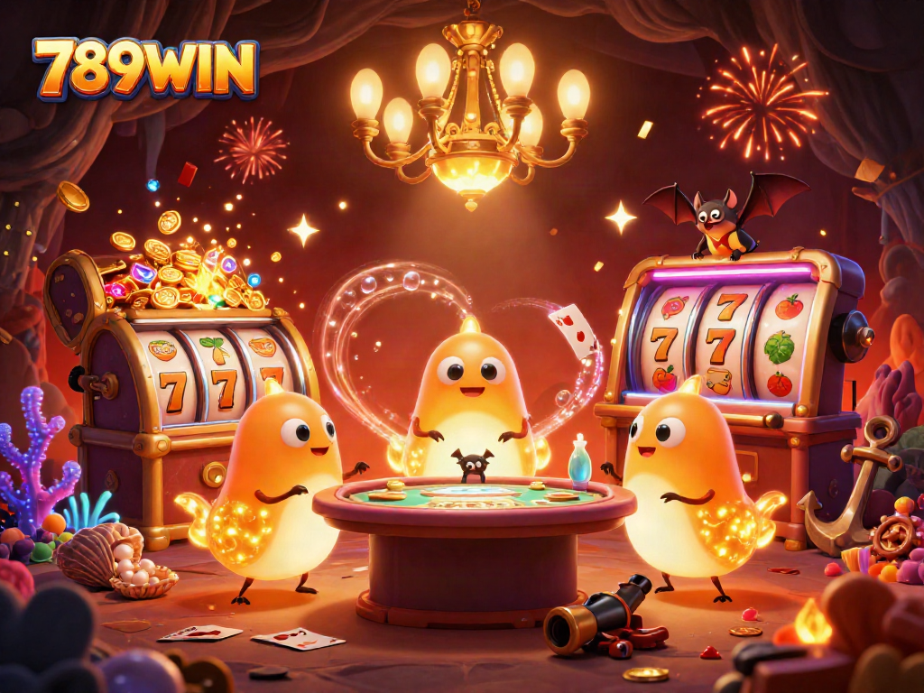 Experience thrilling moments in 789WIN's vibrant casino, as glowworms illuminate the scene.