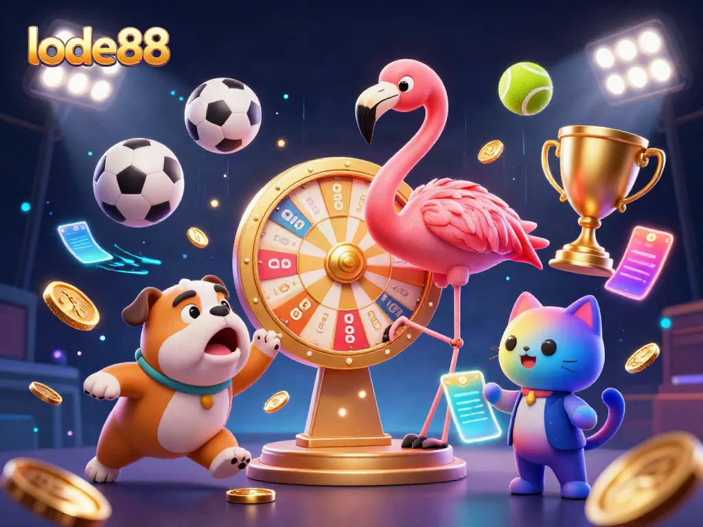 Engage with lode88's dynamic gaming experience featuring vibrant characters and thrilling elements.