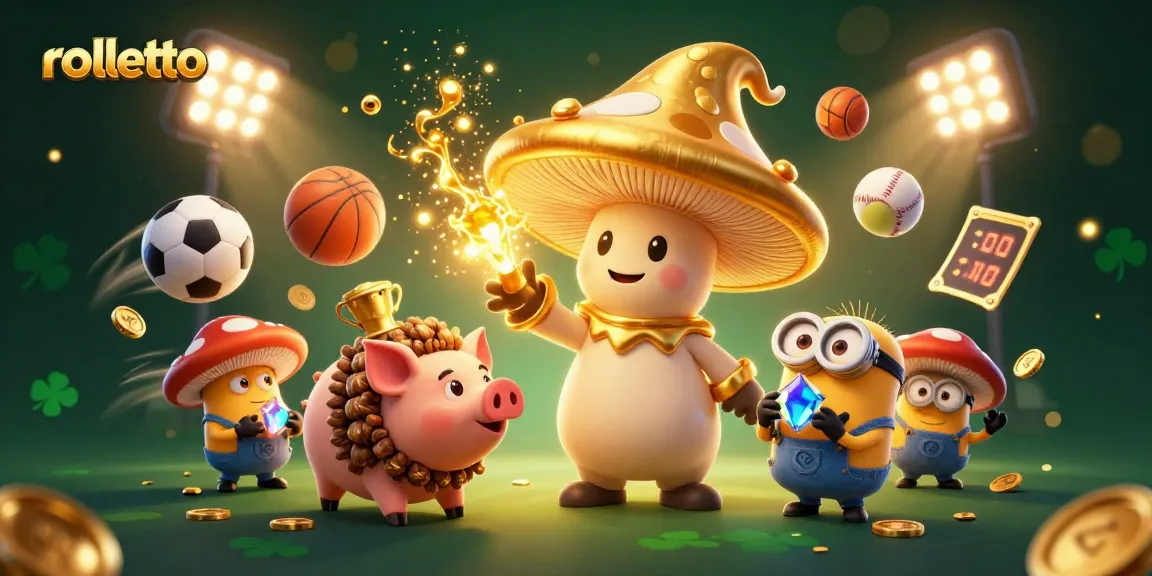 Experience the magic of rolletto with golden treasures, dynamic sports elements, and cinematic visuals.