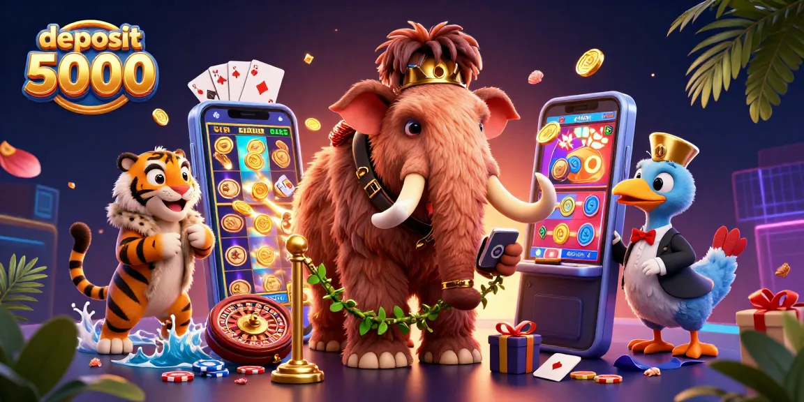 Engage with deposit 5000 opportunities at a vibrant casino with dynamic game elements and characters.