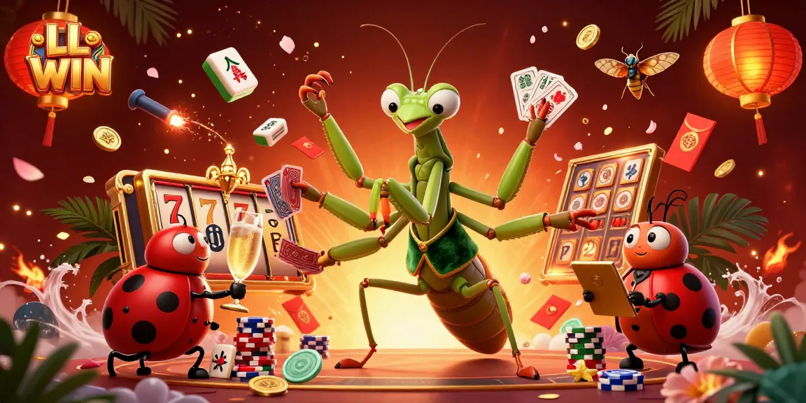 Experience the thrill of gaming with LL WIN as vibrant characters deal cards and celebrate wins.