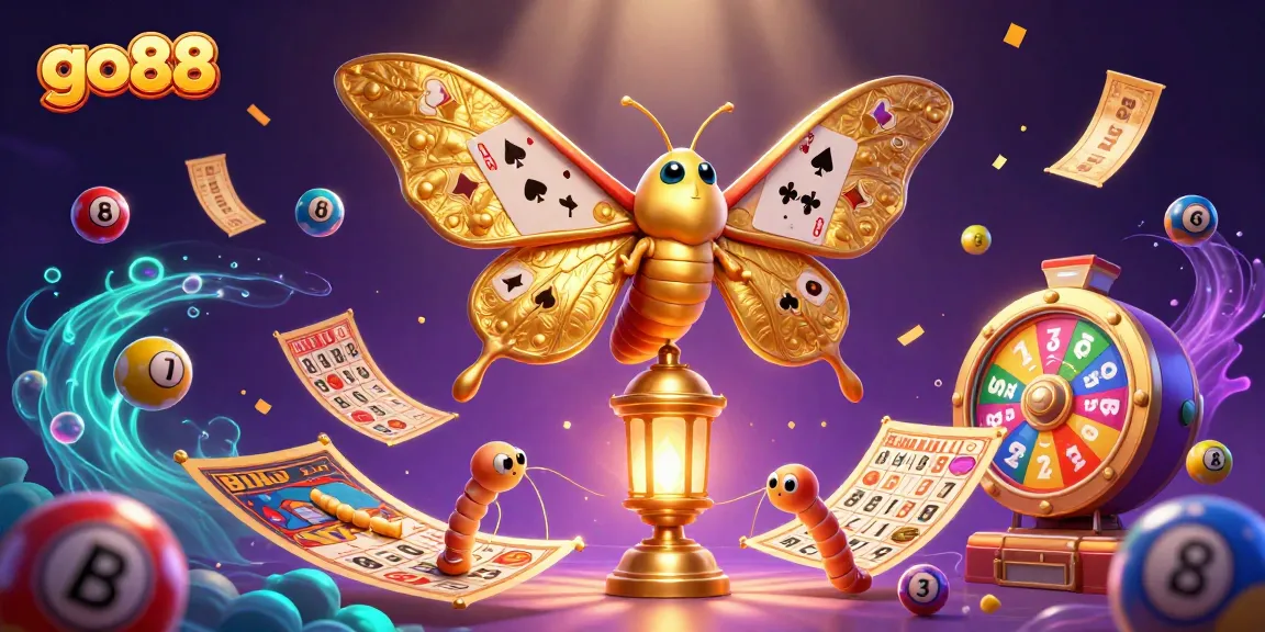 Experience the excitement of go88 with immersive casino scenes featuring colorful lottery elements and an enchanting atmosphere.